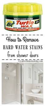 removing hard water stains and hard