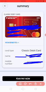airtel payment bank debit card