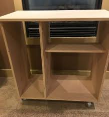 Mini fridge & microwave stand! Diy Mini Refrigerator Storage Cabinet Free Plans Sawdust Sisters