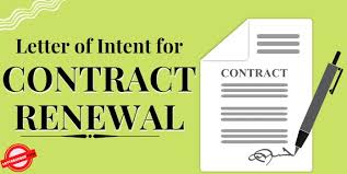 sle letter of intent for contract