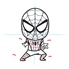 Drawing a good spiderman is all about getting a dramatic pose. How To Draw Spiderman Easy Step By Step Lesson