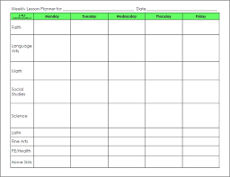 Lesson Plan Calendar Template Word Lesson Plan Template Printable