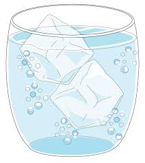 Premium Vector Ice Cubes In A Glass