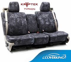 Coverking Csckt06ch9628 Skanda Custom Seat Covers 1 Row Ballistic Kryptek Typhon Rear Chevrolet Silverado 1500 2016 2018
