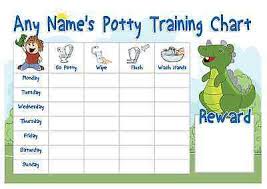 A4 Personalised Potty Training Chart Dinosaur Design Pen