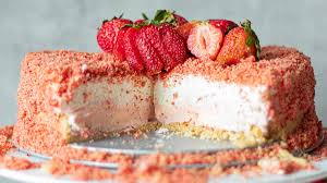 strawberry crunch cheesecake no bake