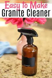homemade granite cleaner how to clean