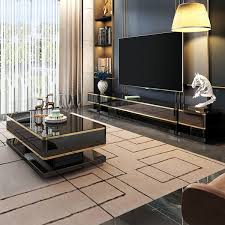 Luxurious Tv Stand With Tempered Glass