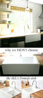 Ceramic sinks are stain resistant and easy to maintain, and you can clean them with your normal household cleaning products. Why We Didn T Chose The Ikea Domsjo Havsen Sink For Our Farm Sink Kitchen Update Create Enjoy