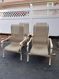 Set Of 4 Outdoor Patio Chairs Hampton
