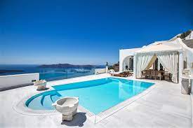 grece location villa santorin vue mer