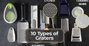 What are the three types of graters?