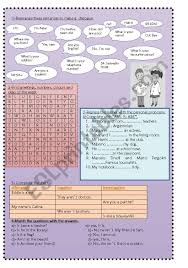 Verb To Be Months Greetings Colours Esl Worksheet By Agustin