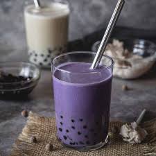 taro milk tea 2 ways with fresh taro