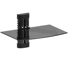 Glass Shelf Wall Mount Under Tv Cable