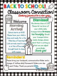 Welcome Back Newsletter Template Back To School Newsletter