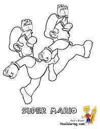 Luigi is mario's brother, in the video games of the mario series, created by nintendo. Mario Bros Coloring Super Mario Bros Free Coloring Pages Kids
