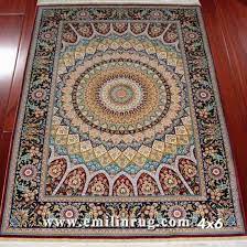 100 pure silk carpets hand knotted