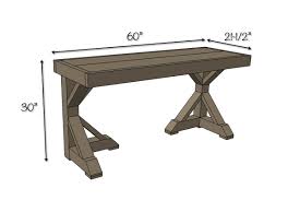 Attach hairpin legs to a butcher block slab for a we found the perfect desk for your farmhouse. Diy Trestle Desk Free Plans Rogue Engineer