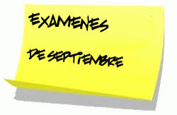 Resultado de imagen de EXAMENES DE SEPTIEMBRE CALENDARIO