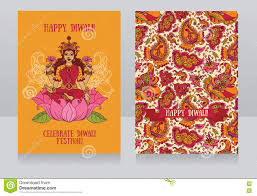 Beautiful Greeting Cards For Diwali Festival With Indian