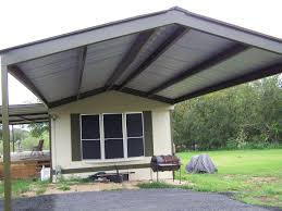 mobile home metal roof awning carport