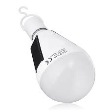 Solar Powered E27 12w White Portable Outdoor Led Emergency Light Bulb For Garden Camping Ac85 265v Alexnld Com
