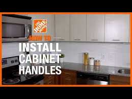 how to install cabinet handles the