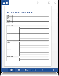 Meeting Minutes Formats