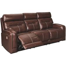 Sort by ↑ ↓ view per page. Ashley Furniture Sessom Leather Power Reclining Sofa In Walnut Walmart Com Walmart Com