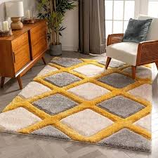 soft fluffy large gy rug