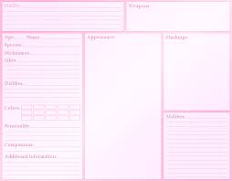 This Is The Blank Character Reference Sheet Ill Be Using