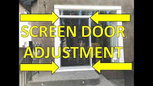 How to Adjust a Patio Screen Door for smooth sliding! - YouTube