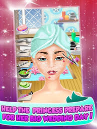 princess wedding salon spa party face