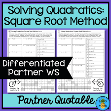 Solving Quadratics By Square Root