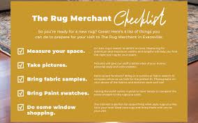 the rug ping checklist the rug