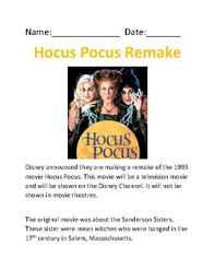 Fans of hocus pocus know the movie well, probably too well, thanks to its growth in popularity since the film premiered in 1993 (find out how it did at the box office here). Hocus Pocus Movie And Questions Worksheets Teaching Resources Tpt