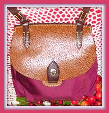 leather nylon saddle bag dooney bourke