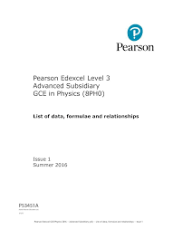 Data Formulae And Relationships