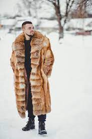 Mens Fox Fur Coat Rel Fur Coats Men