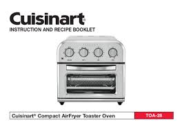 user manual cuisinart airfryer toa 28