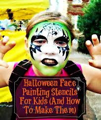 diy halloween face painting stencils