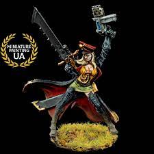 ⭐️40K Raging Heroes Imperial Guard Astra Militarum Painted Female Commissar⭐️  | eBay