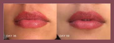 lip blushing healing process