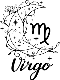 virgo zodiac sign decorated fl