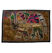 Overlay Patchwork Tapestries Wall Hanging