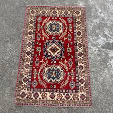 handmade afghan kazak wool rug