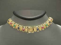 precious gemstone necklace bracelet set