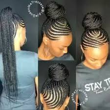 The top section of hair is braided along. Hair Styles For Straight Up