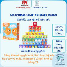 Đồ Chơi Xếp Hình MyndToys - Animal Twins - Memory Matching Game 48 Thẻ Dành  Cho Các Bé Trên 2 Tuổi - Đồ chơi xếp hình & xây dựng